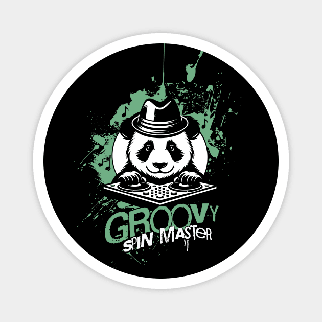 DJ Panda Magnet by Graffik-Peeps